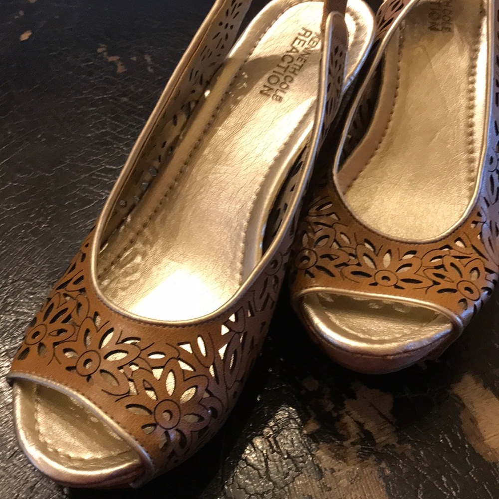 Fun Leather Wedge